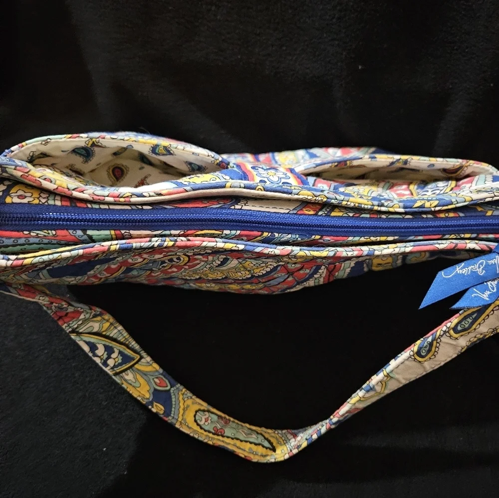 Vera Bradley Casdidy in Marina Paisley- Quilted Multi-color Fabric Shoulder Bag
